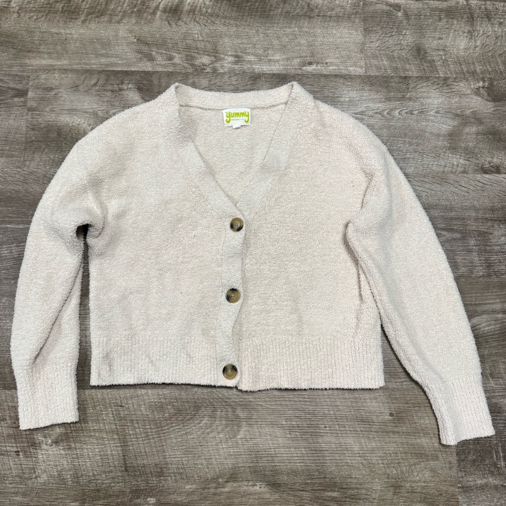 Yummy Sweater Company 3 Button Cardigan Size Medium
